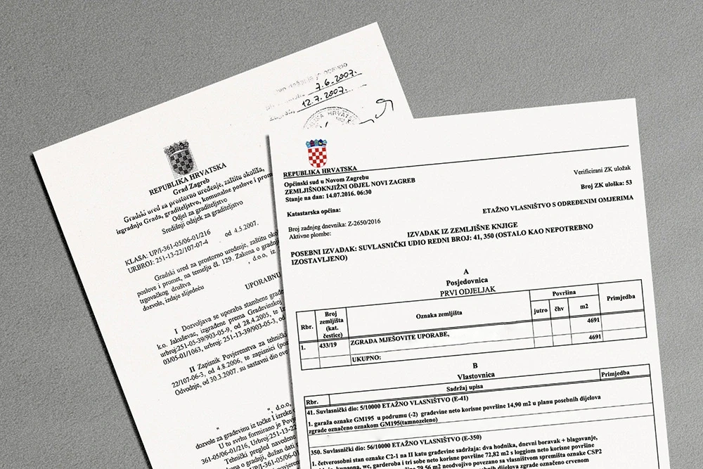 Više o Vlasničkom listu i Uporabnoj dozvoli